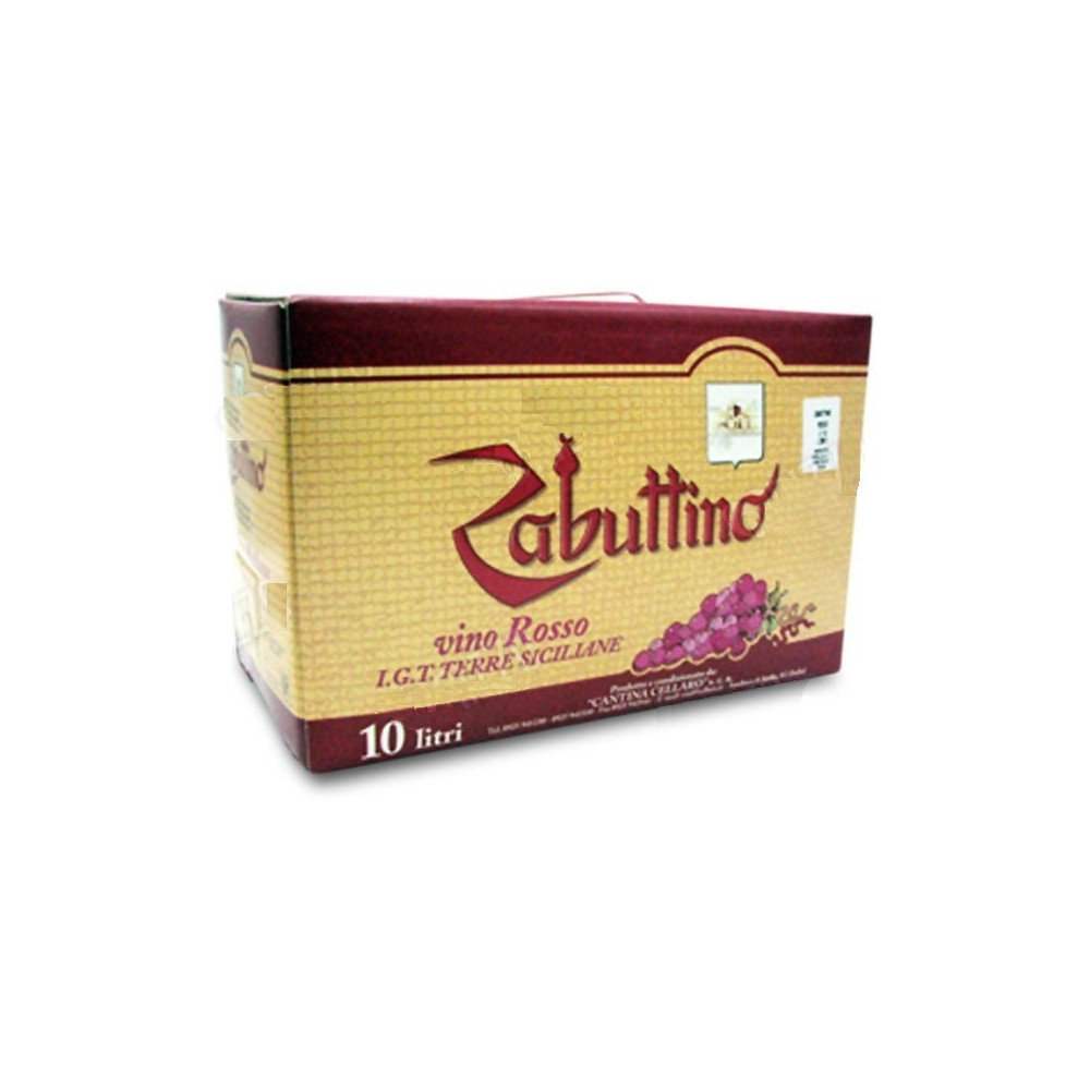 Zabuttino Rosso IGP Terre Siciliane 10 lt Cantina Cellaro