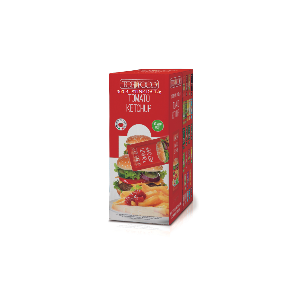 Top Food Ketchup Bustine 12 Gr x 300 Bustine - Monodose