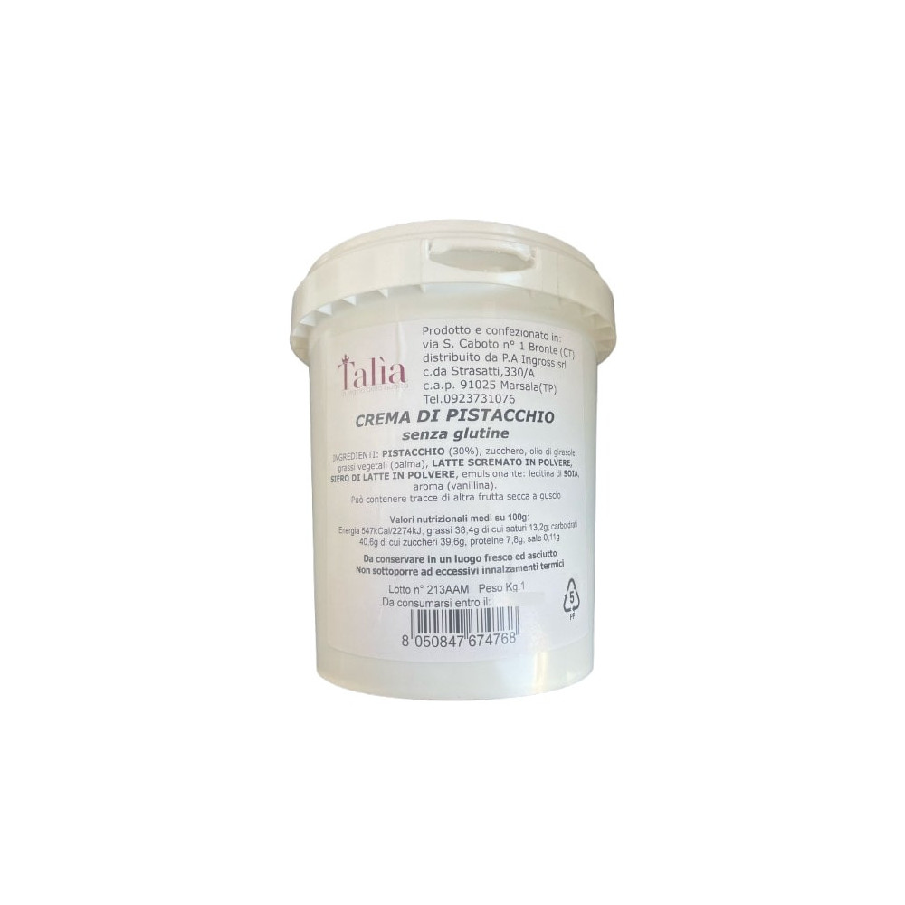 Crema di Pistacchio 30% - I Sapori dell’Etna Sicilia kg.1