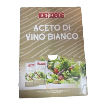 Top Food  Aceto di Vino Bianco 100 bustine da 5ml