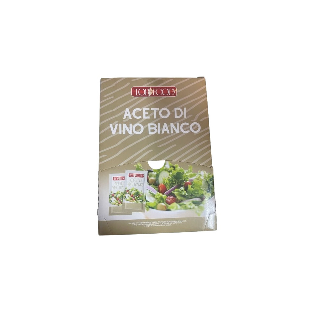 Top Food  Aceto di Vino Bianco 100 bustine da 5ml