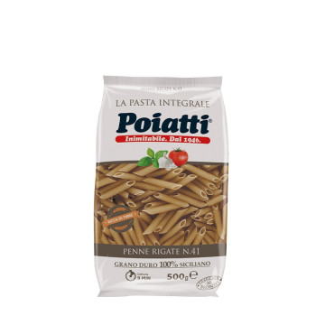 N.41 PENNE RIGATE INTEGRALI 500 GR*24 POIATTI