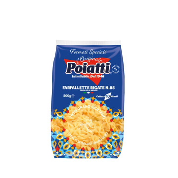 N.85 FARFALLETTE RIGATE 500 GR*24 POIATTI