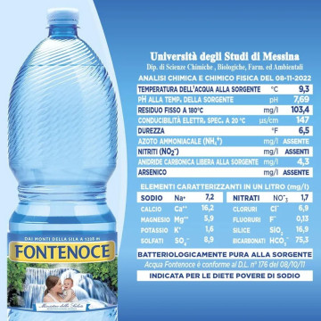 Acqua Fontenoce Naturale LT. 2 x 6