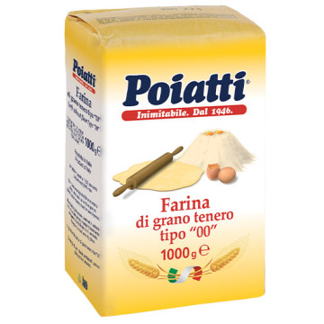 Farina Grano Tenero 00 Poiatti Kg 1