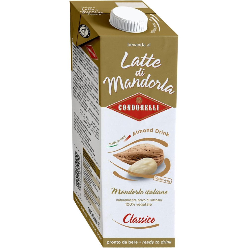 Condorelli Bevanda al Latte di Mandorla e Mandorla e Pistacchio,1L x 6